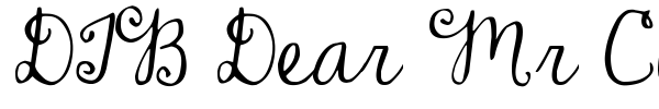 DJB Dear Mr Claus font preview